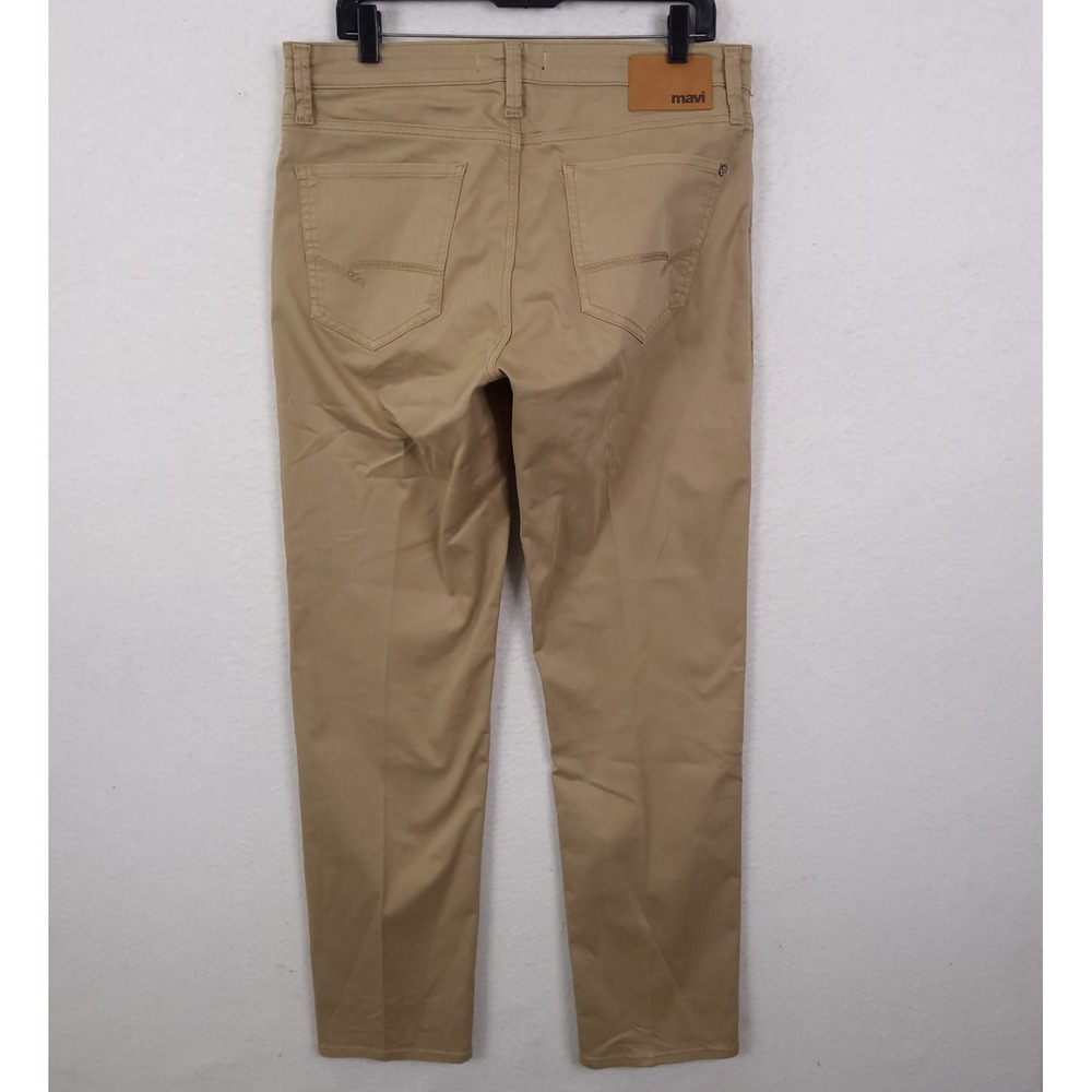 Mavi Zach Straight Leg Pants Mens 34x34 Tan Khaki Chino Cotton Stretch Twill